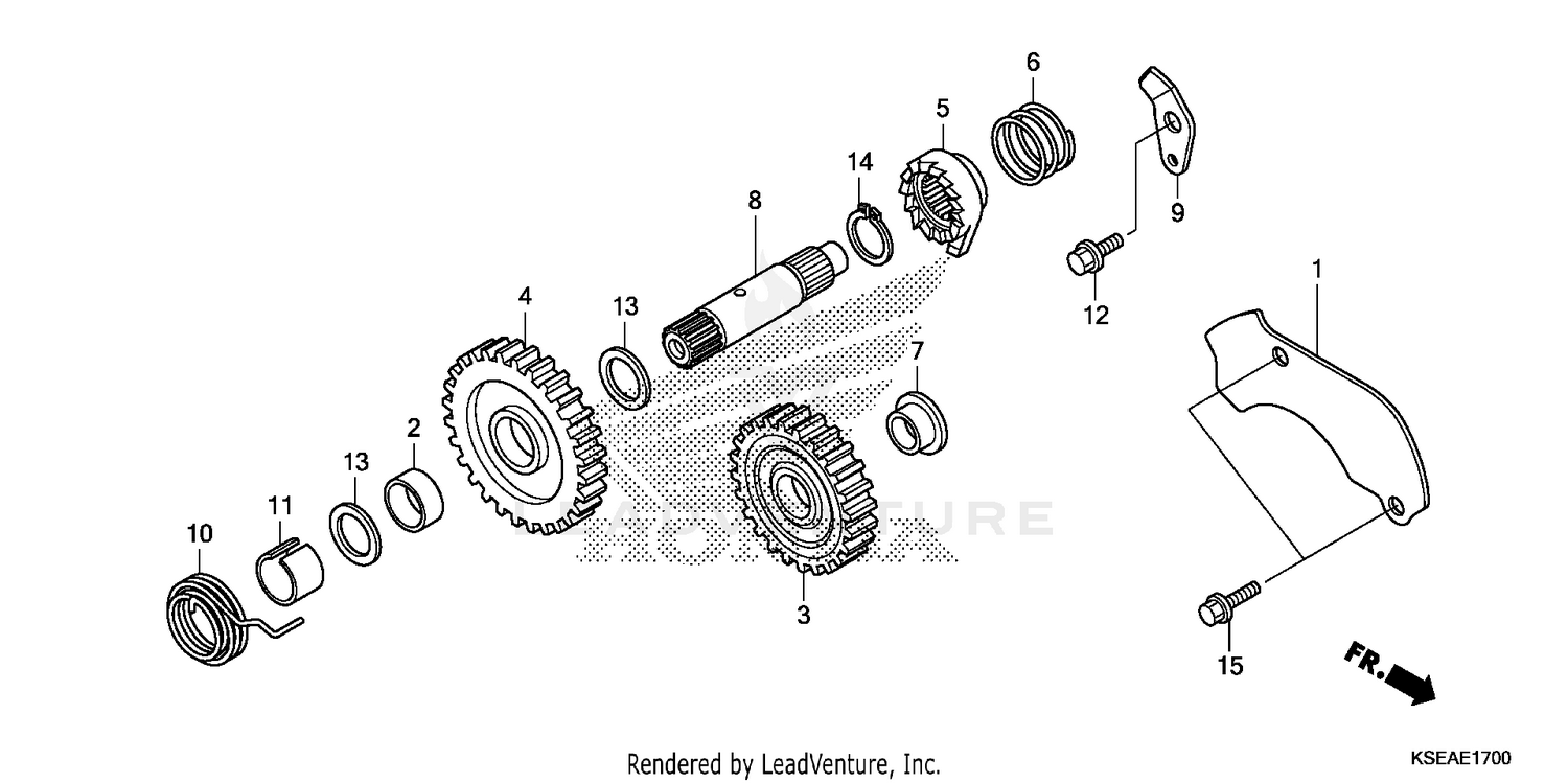 KICK STARTER SPINDLE