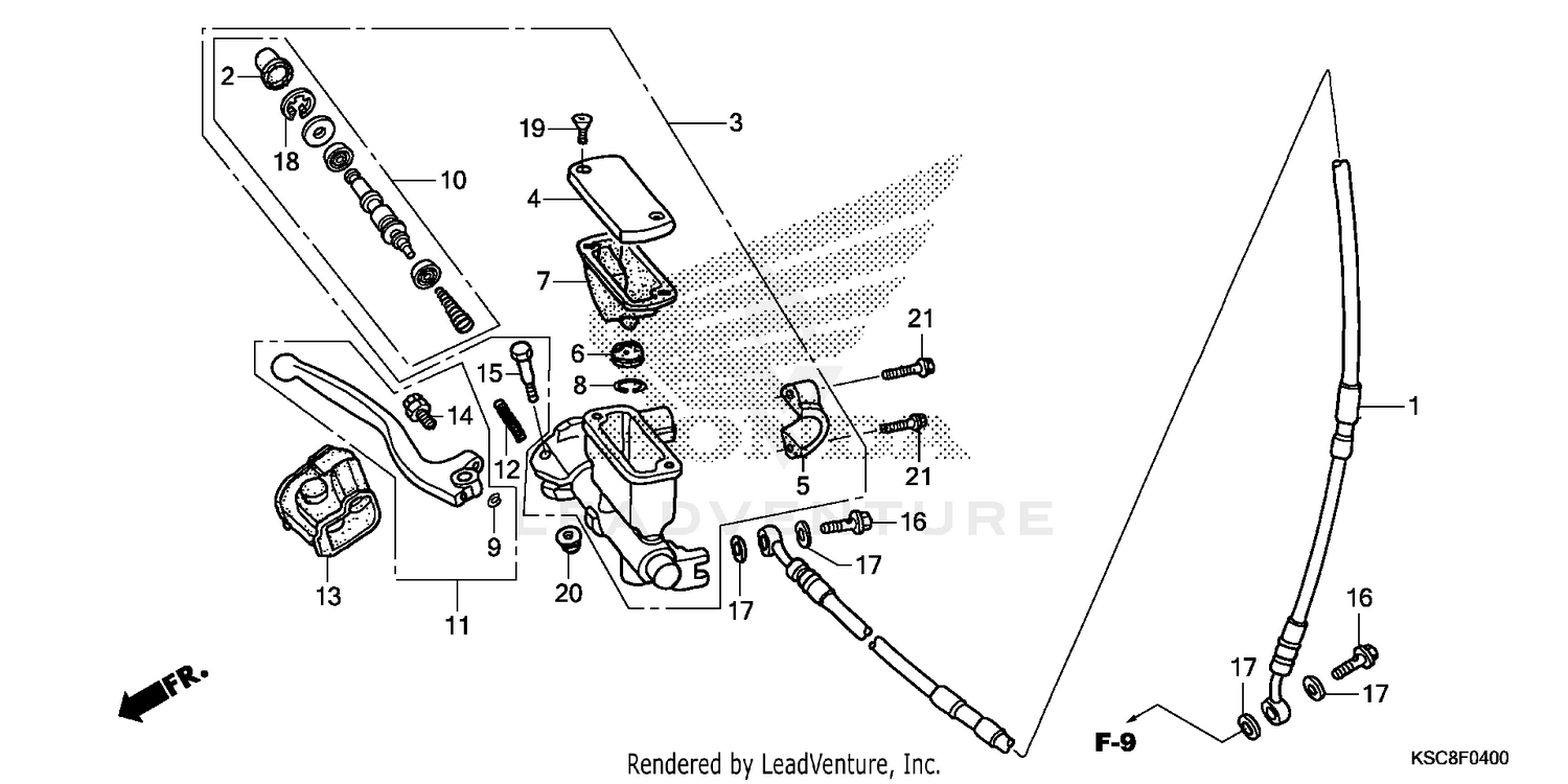 FRONT BRAKE MASTER CYLINDER