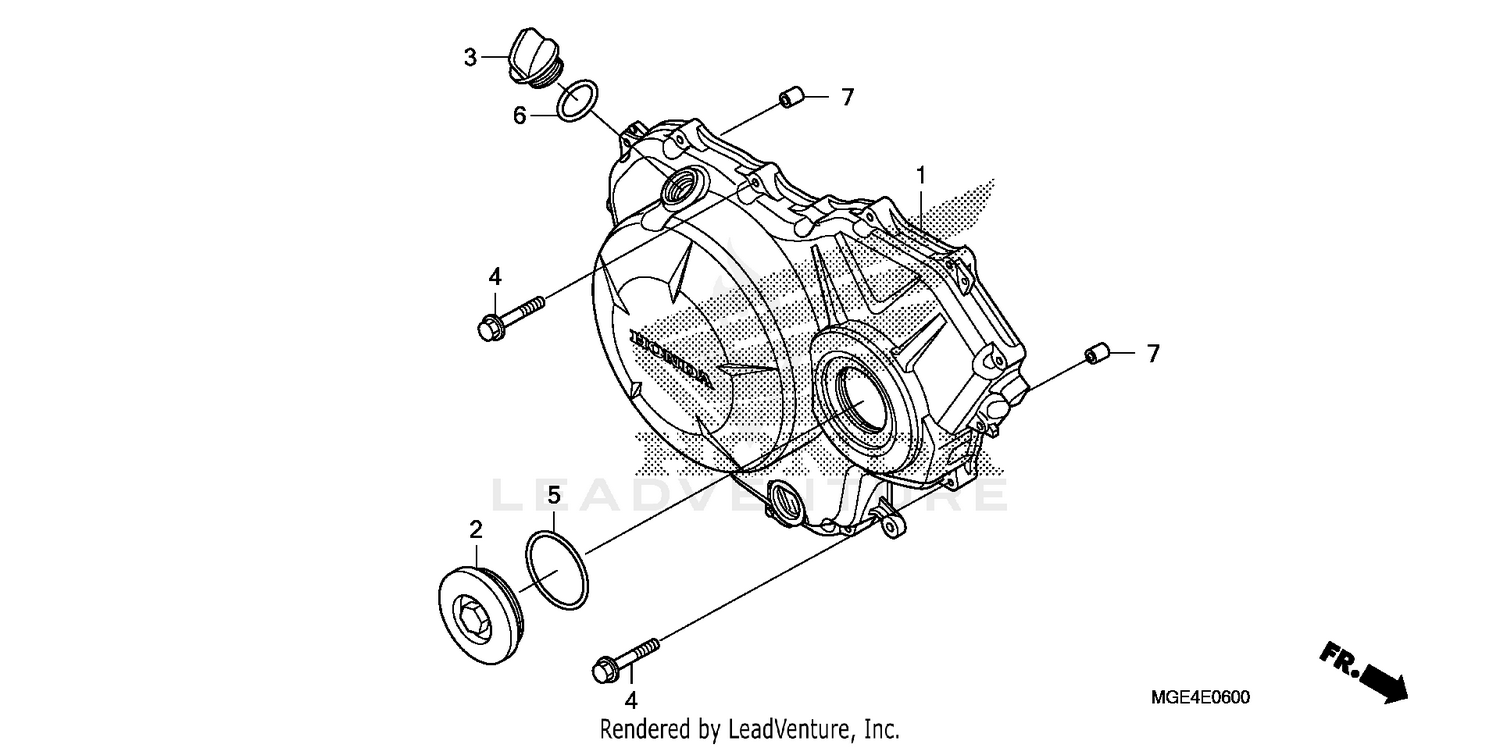 RIGHT CRANKCASE COVER (1)