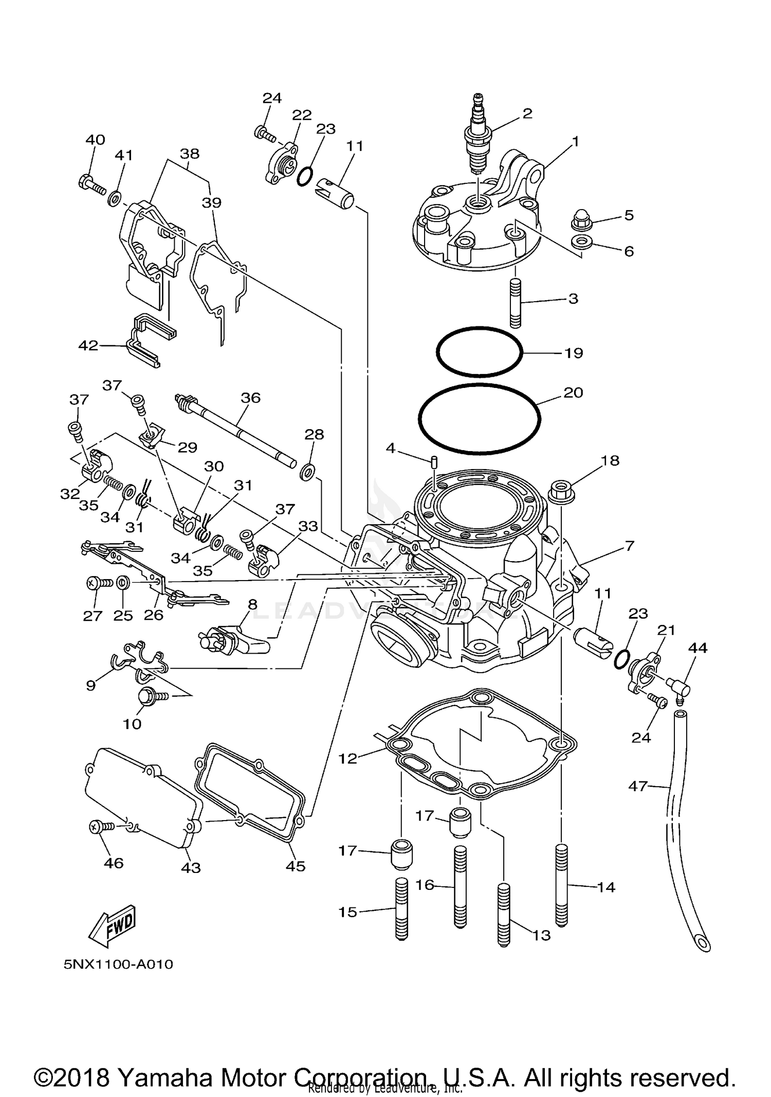 FRONT CYLINDER HEAD