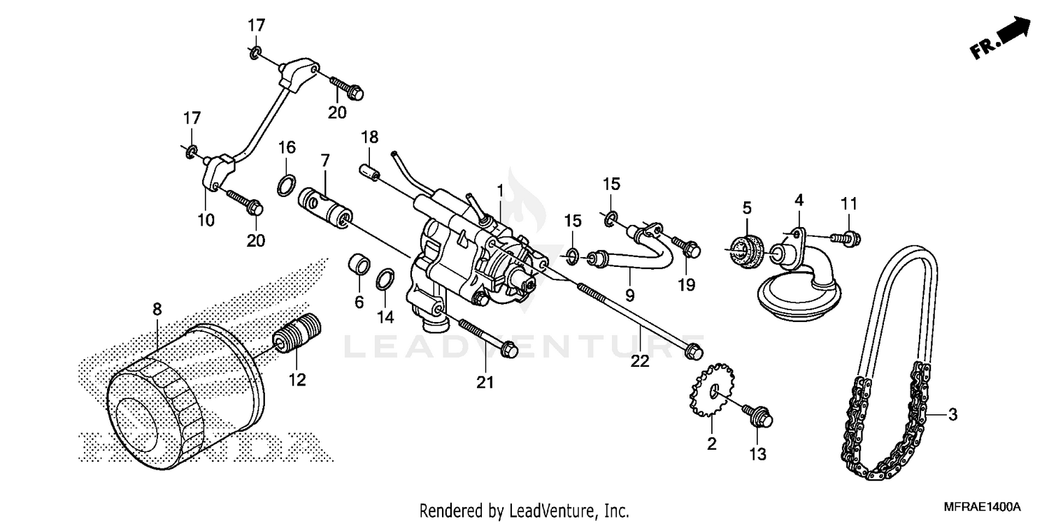 OIL FILTER@OIL PUMP