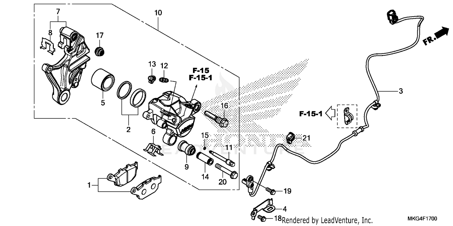 REAR BRAKE CALIPER