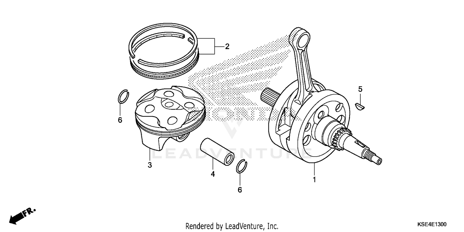 CRANKSHAFT + PISTON