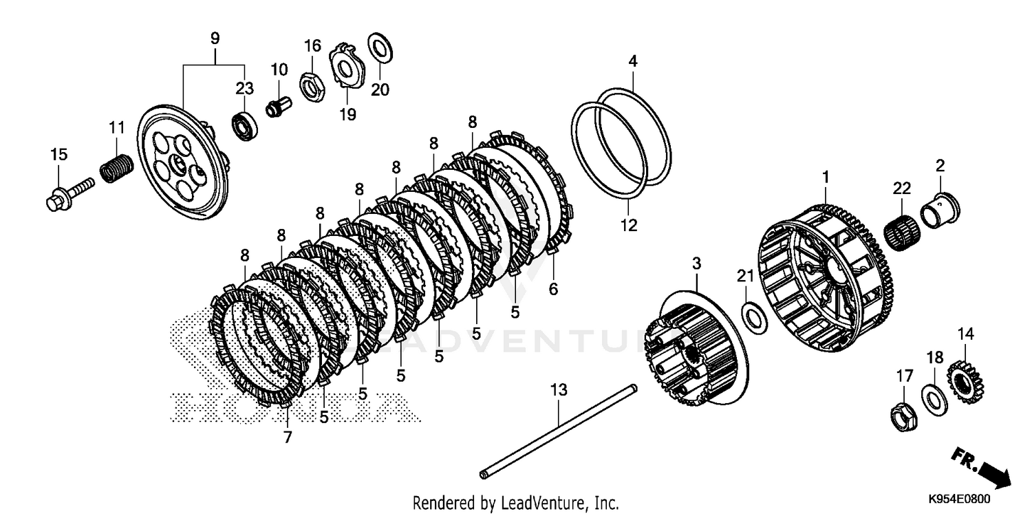 KICK STARTER SPINDLE