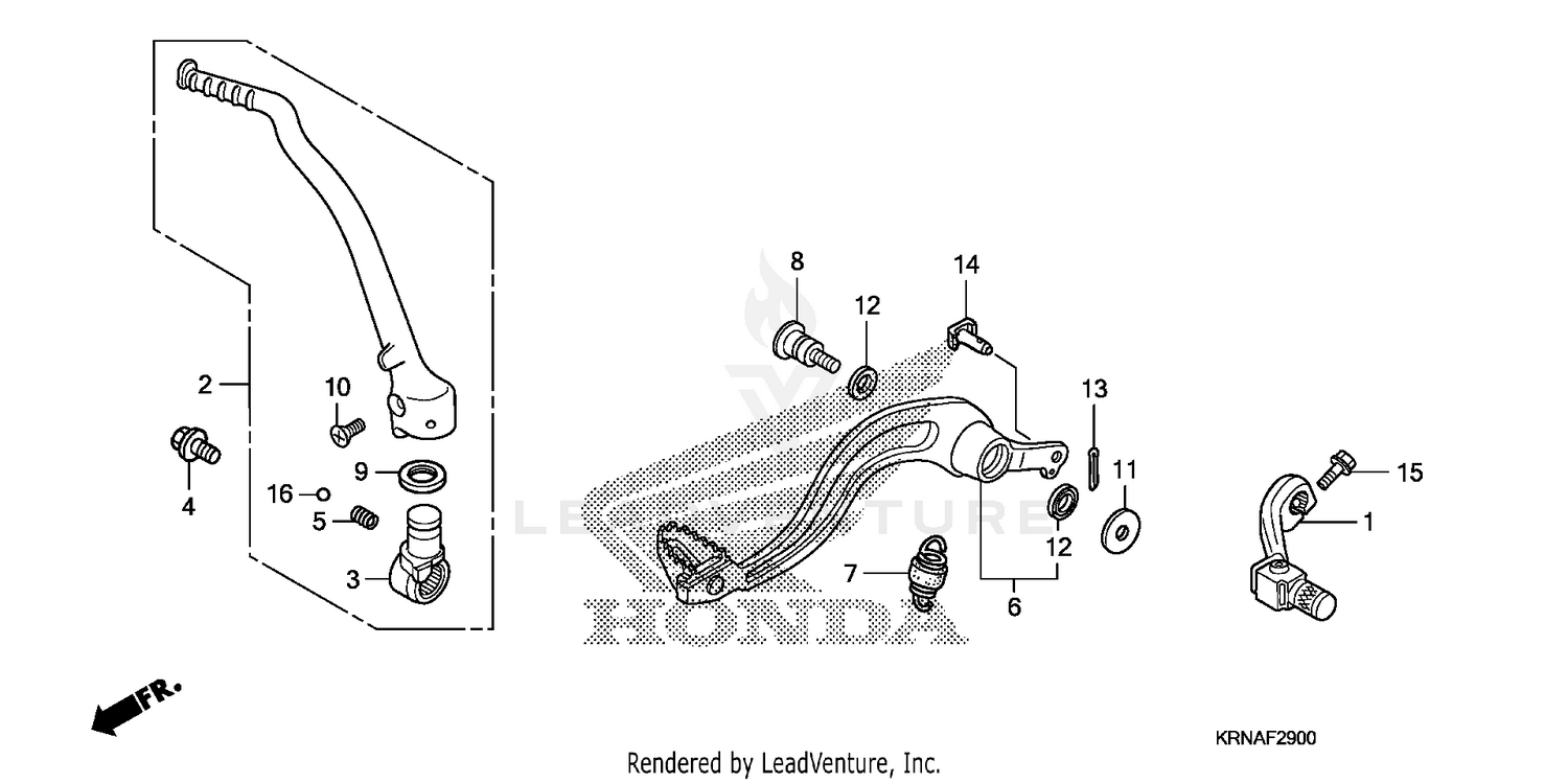 PEDAL@KICK STARTER ARM
