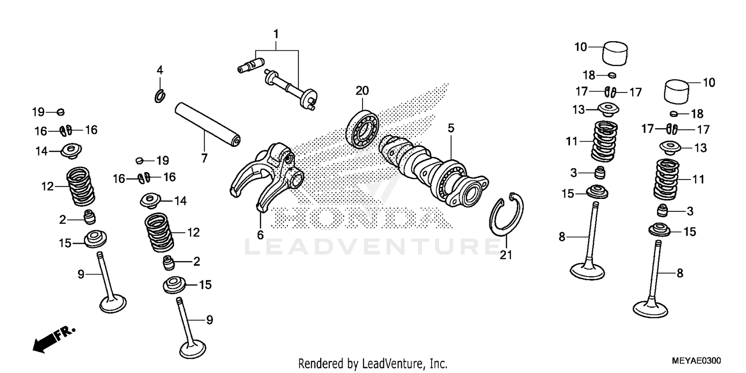 CAMSHAFT + VALVE
