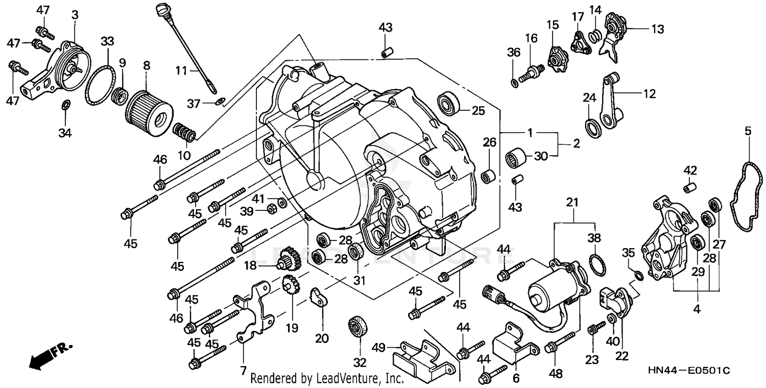 FRONT CRANKCASE COVER (2)