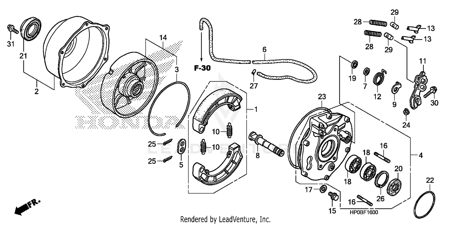 REAR BRAKE PANEL