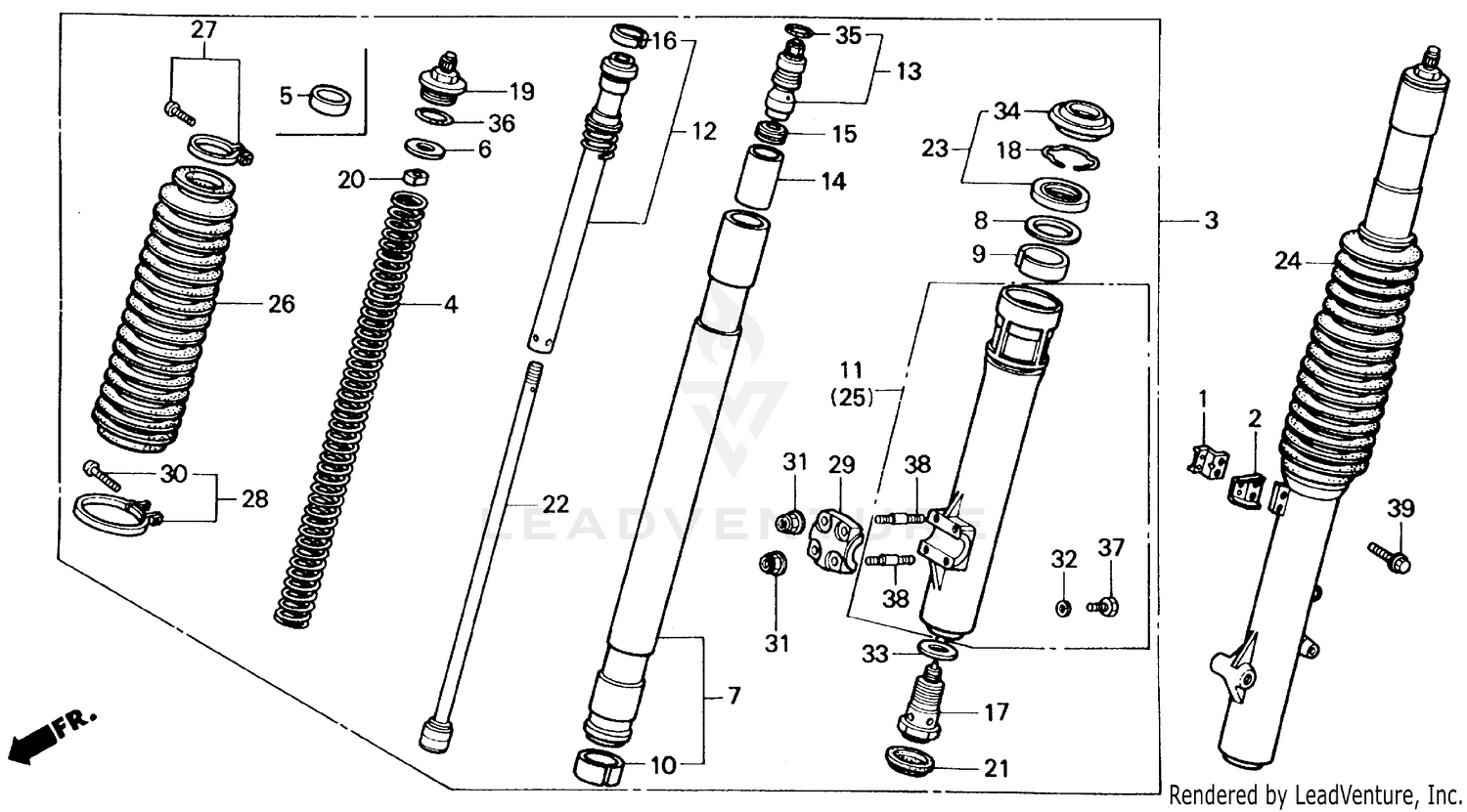 FRONT FORK 87-89