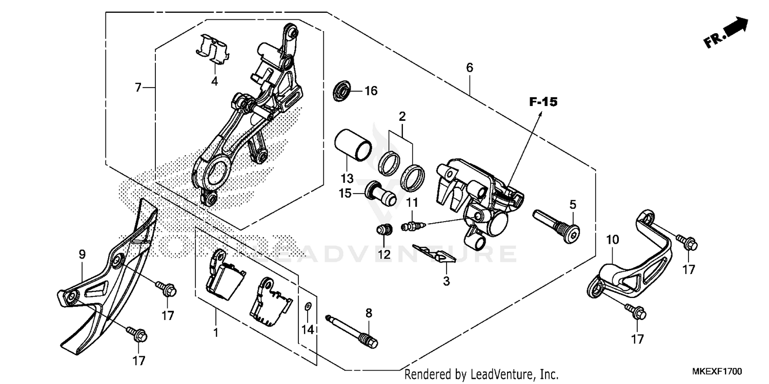 REAR BRAKE CALIPER