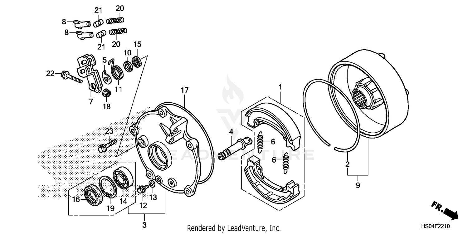 REAR BRAKE DRUM