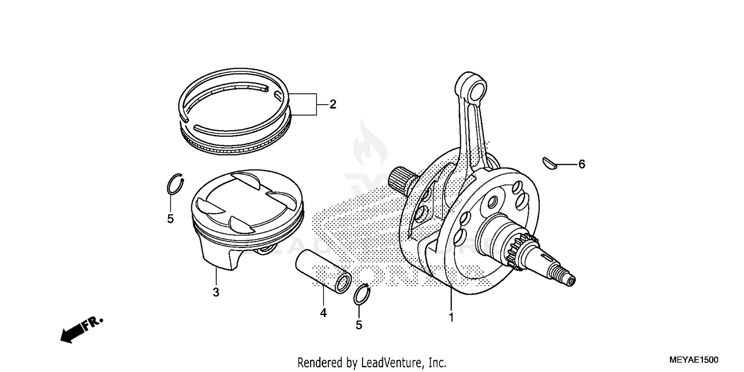 CRANKSHAFT + PISTON