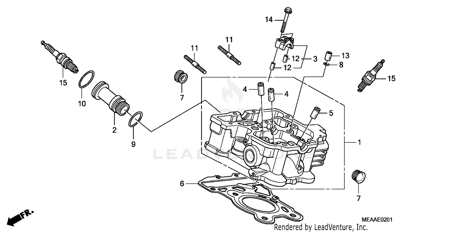 REAR CYLINDER HEAD