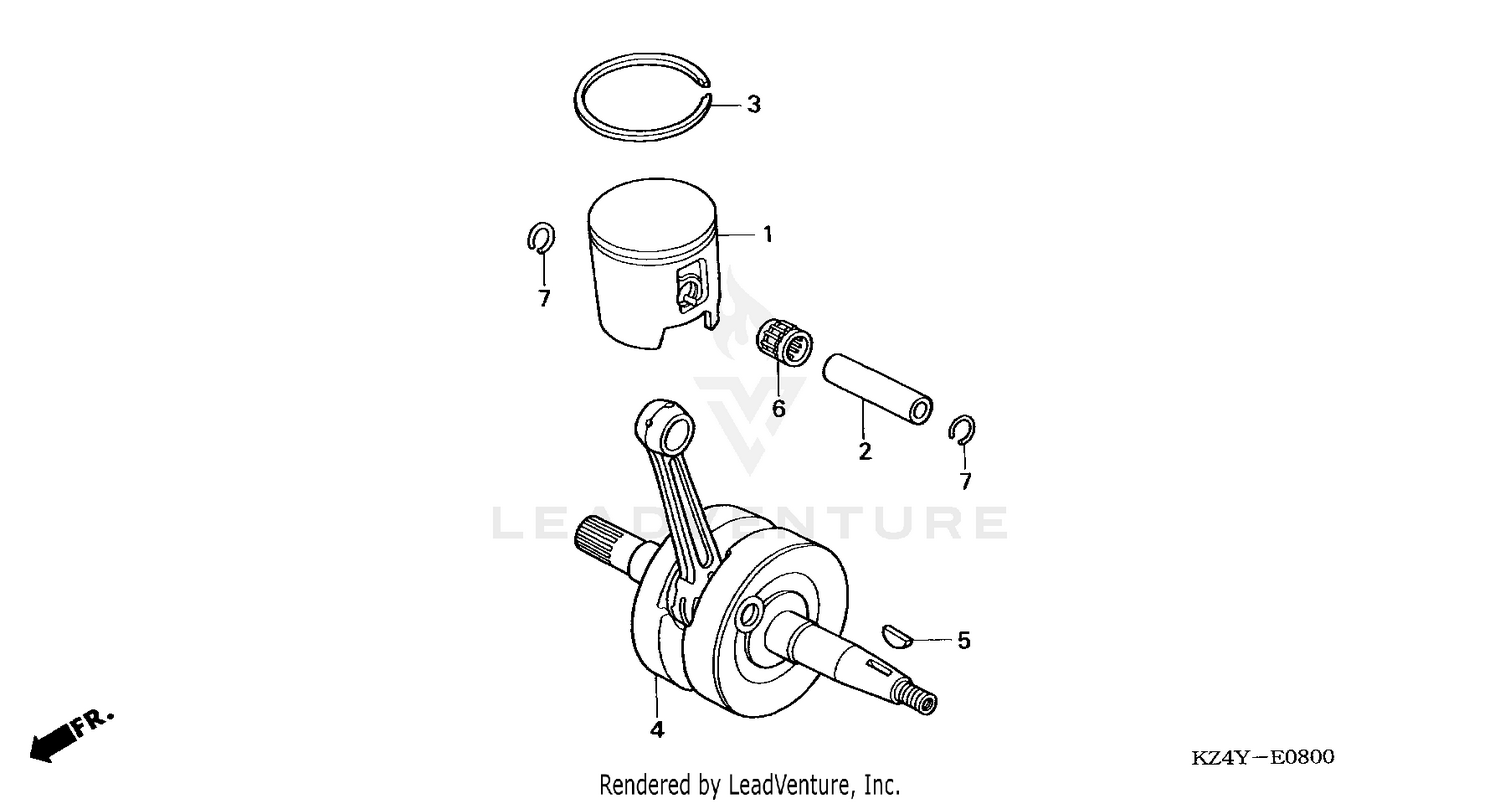 CRANKSHAFT + PISTON