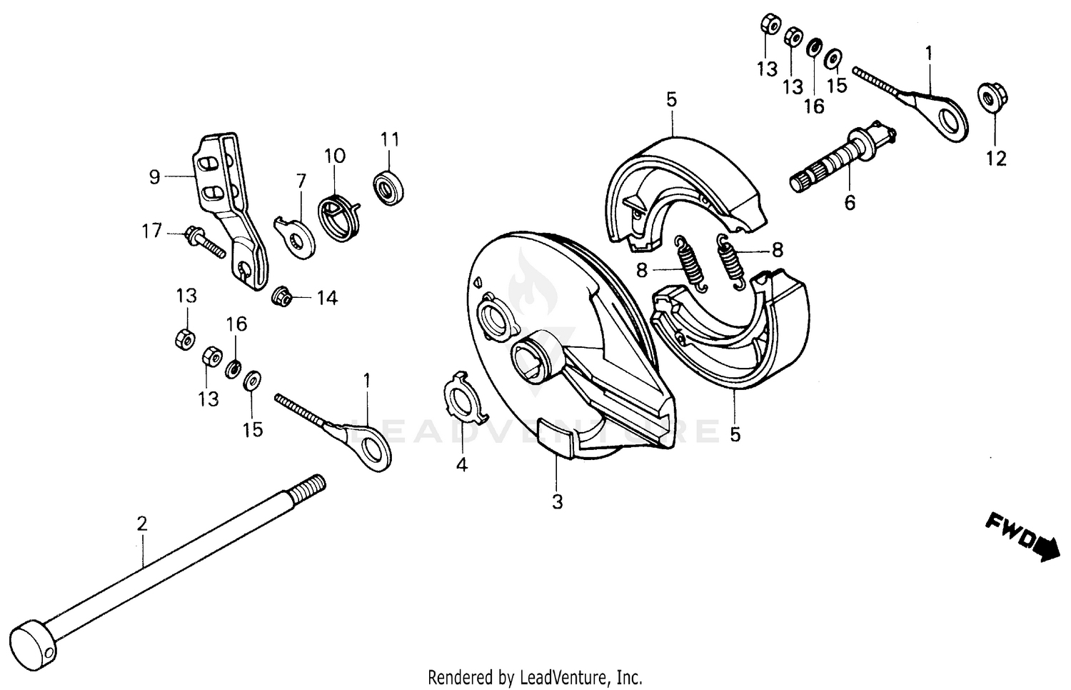 REAR BRAKE PANEL