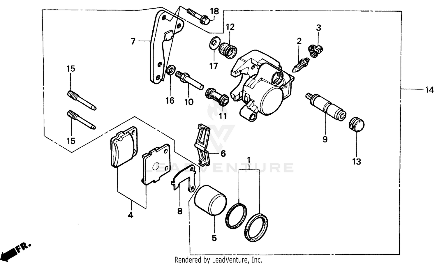 FRONT BRAKE CALIPER