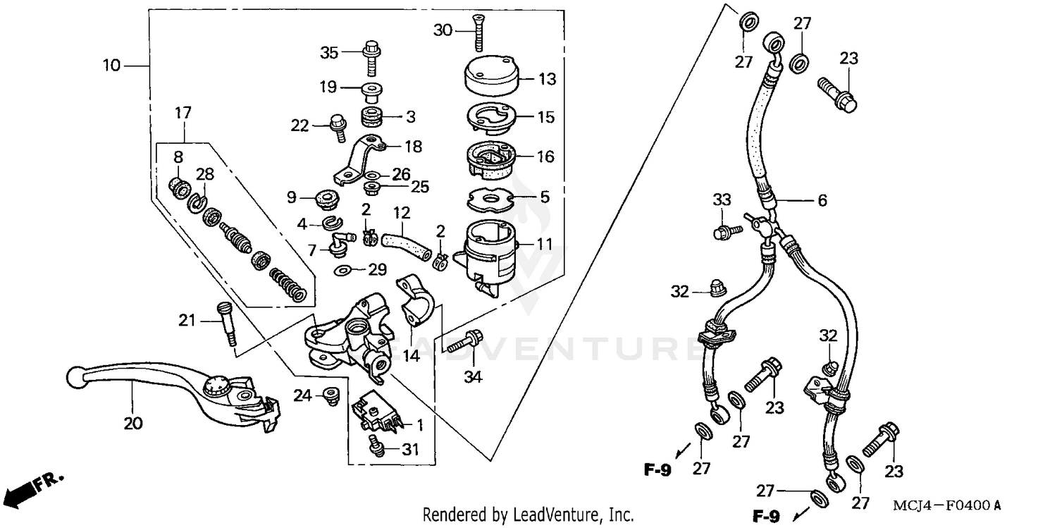 FRONT BRAKE MASTER CYLINDER