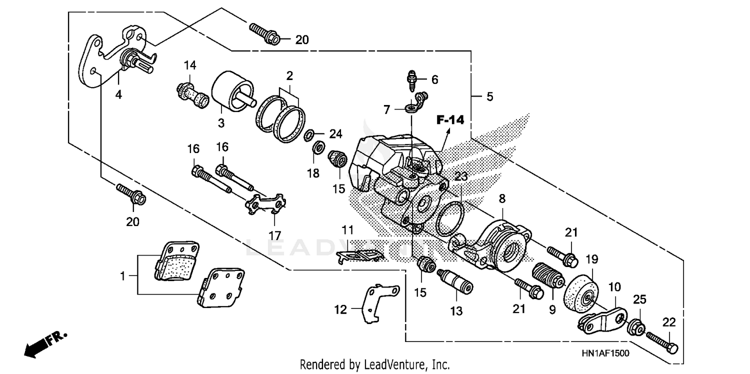 REAR BRAKE CALIPER
