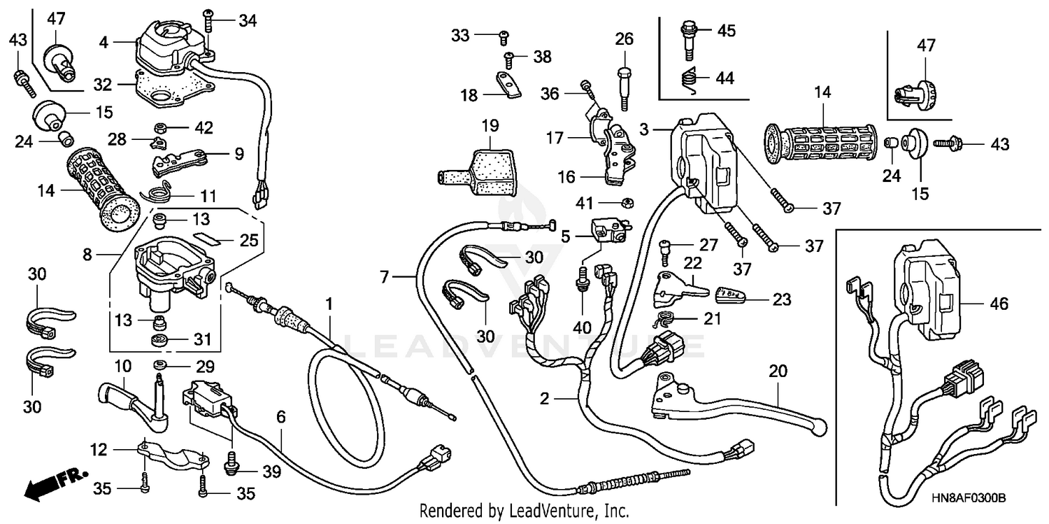 HANDLE LEVERS@SWITCHES   @CABLES
