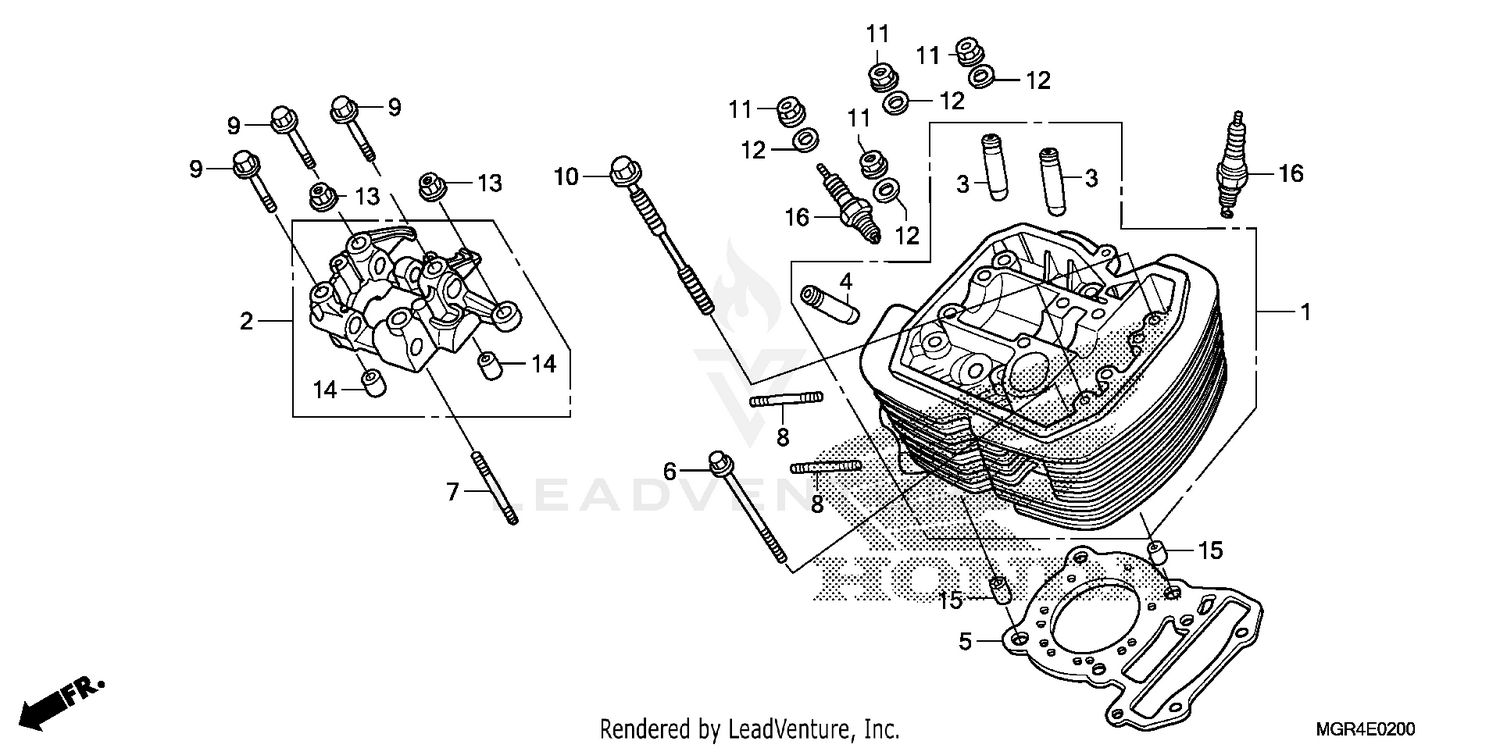 FRONT CYLINDER HEAD