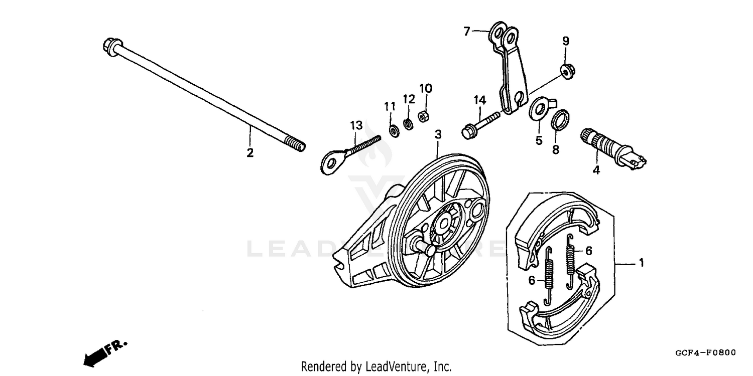 REAR BRAKE + PANEL