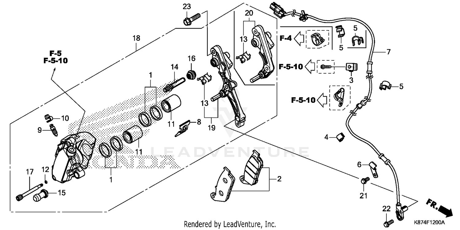 FRONT BRAKE CALIPER