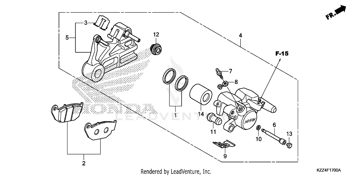 REAR BRAKE CALIPER