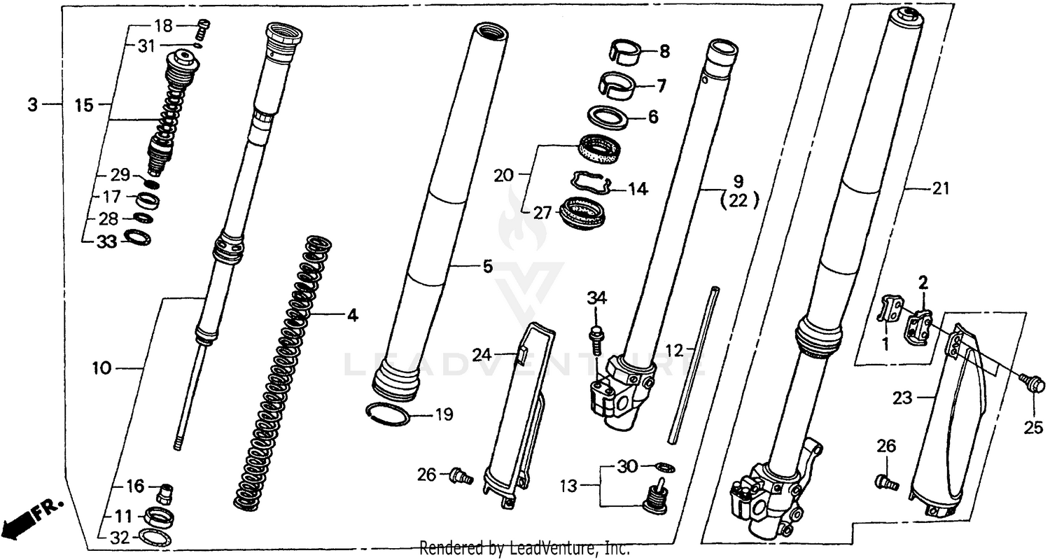 FRONT FORK 98-99
