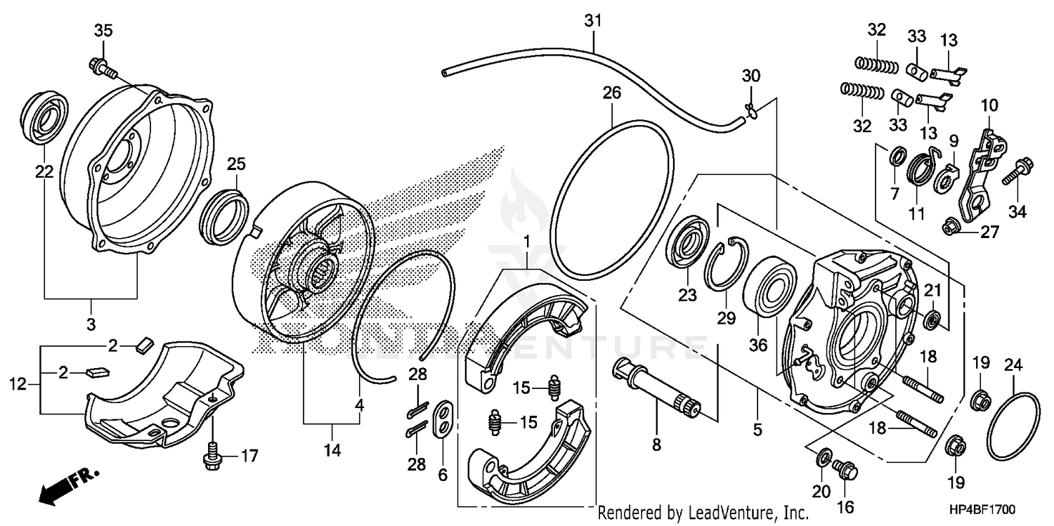 REAR BRAKE PANEL