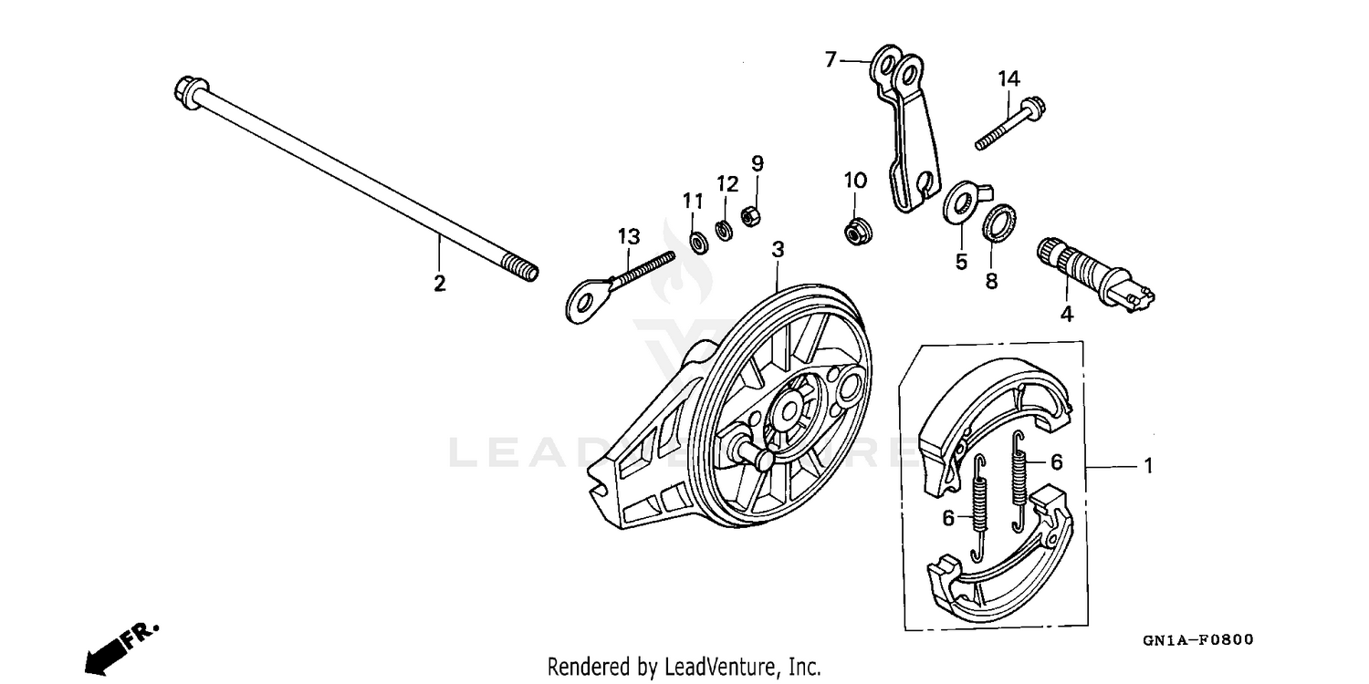 REAR BRAKE + REAR BRAKE PANEL