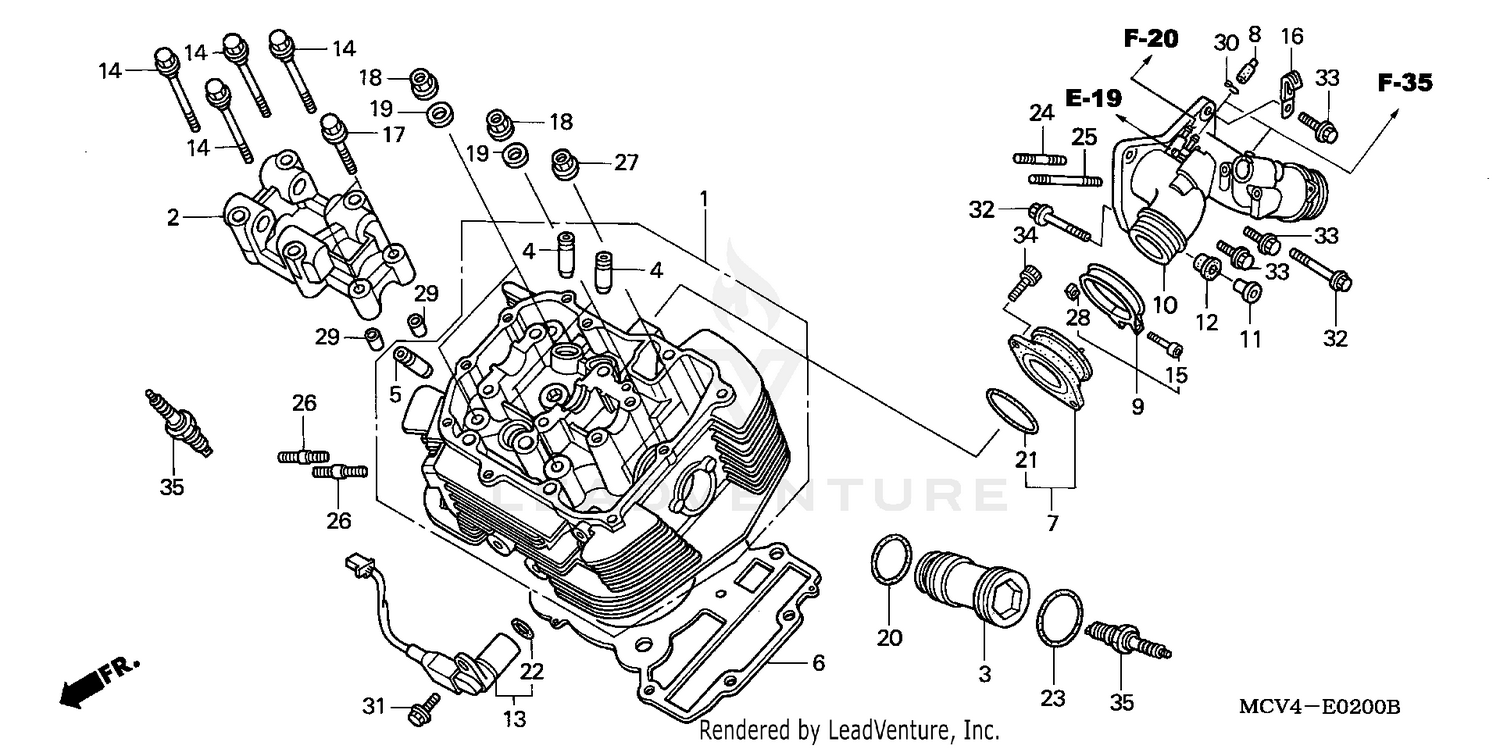 FRONT CYLINDER HEAD