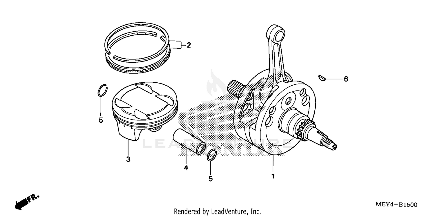 CRANKSHAFT + PISTON