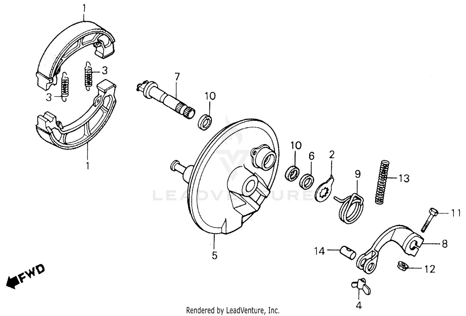 FRONT BRAKE PANEL