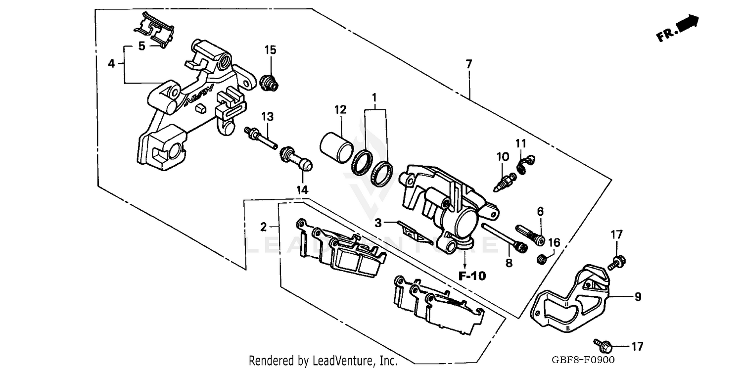 REAR BRAKE CALIPER