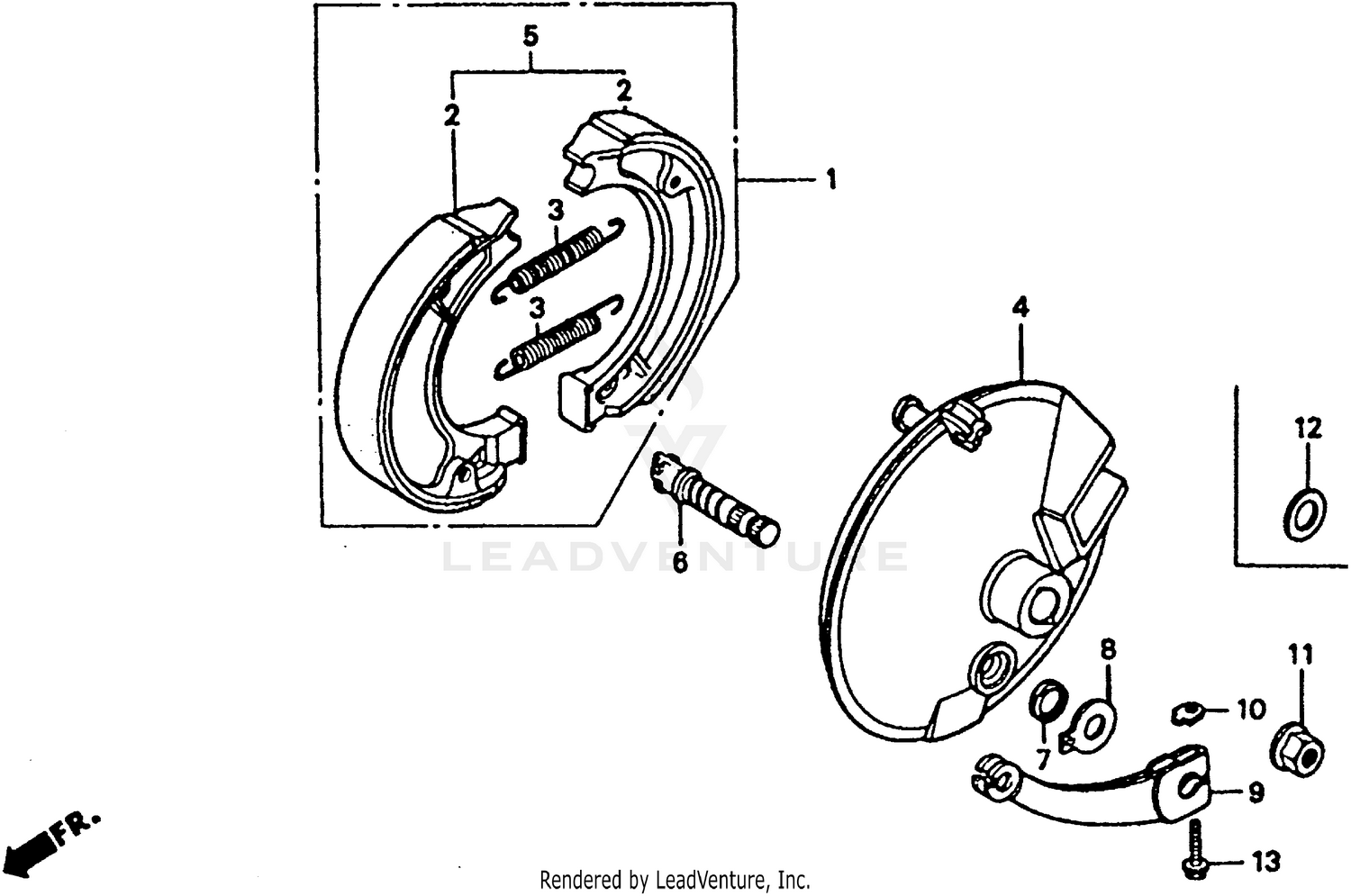 FRONT BRAKE + FRONT BRAKE PANEL