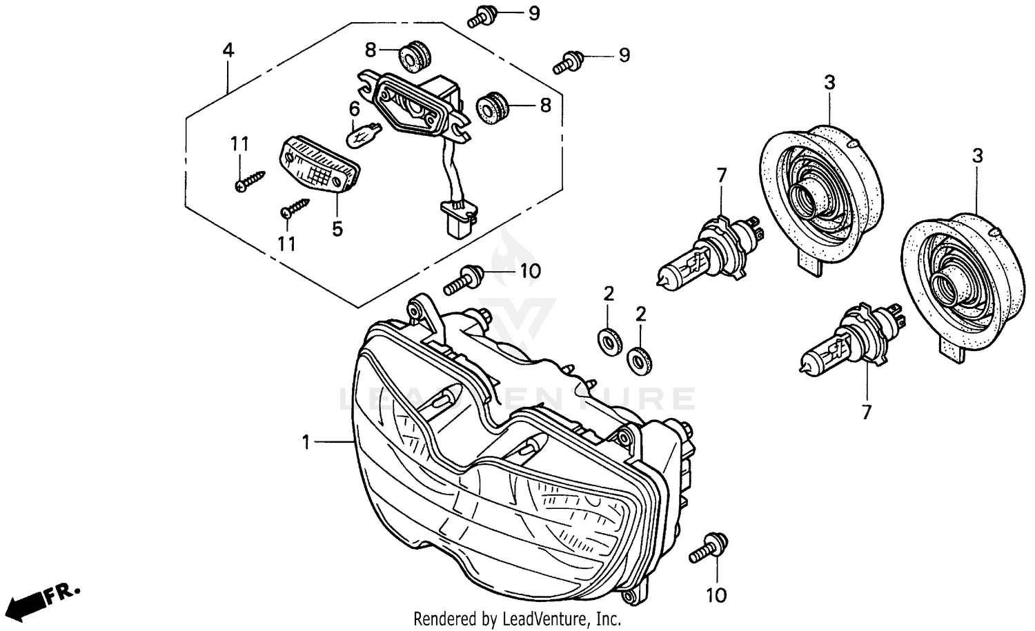 HEADLIGHT 95-97