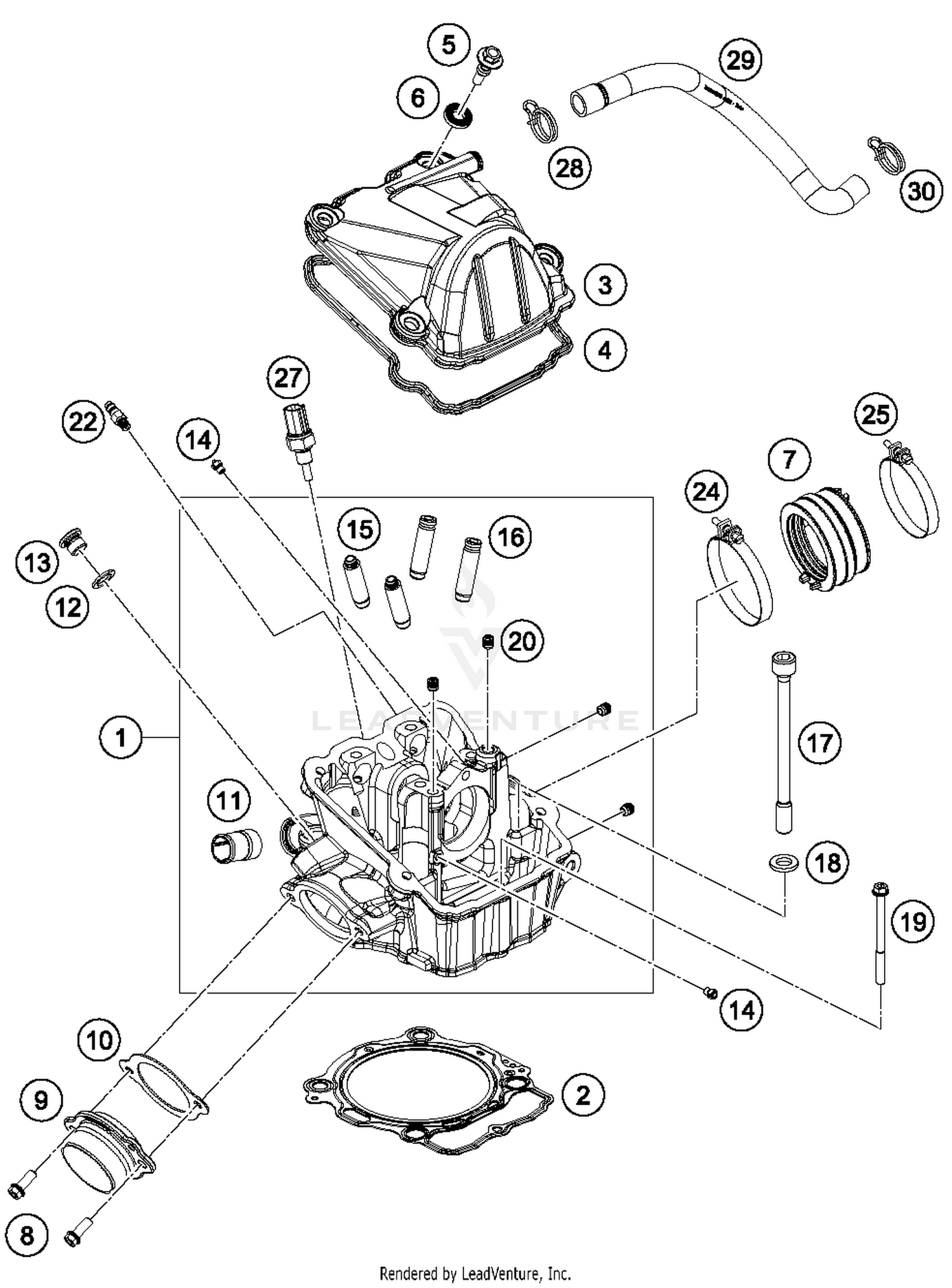 REAR BRAKE MASTER CYLINDER