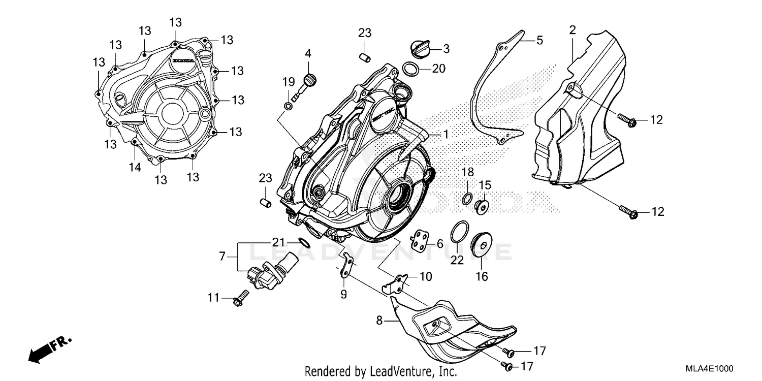 LEFT CRANKCASE COVER