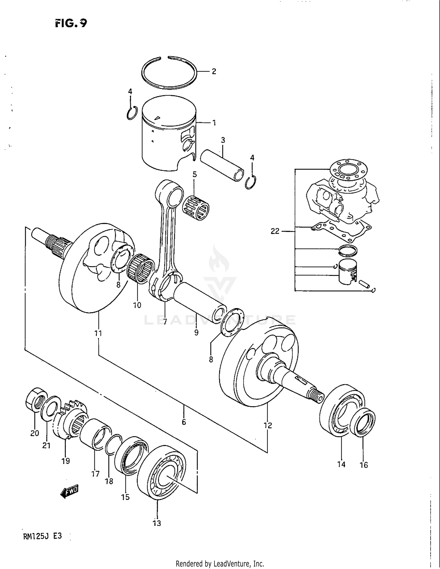REAR BRAKE MASTER CYLINDER