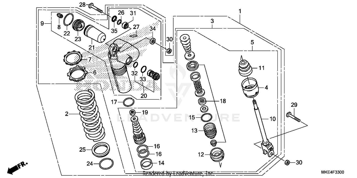 REAR SHOCK ABSORBER