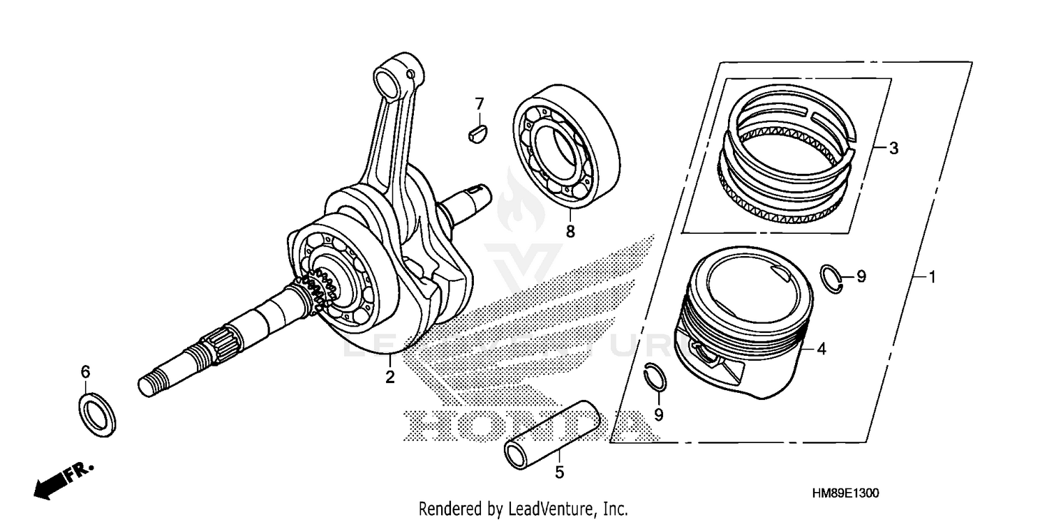CRANKSHAFT + PISTON
