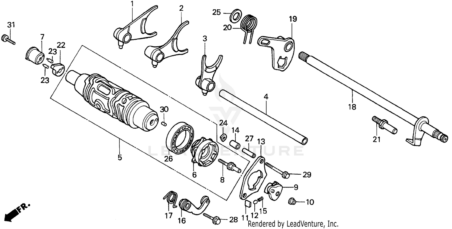 SHIFT DRUM + SHIFT FORK