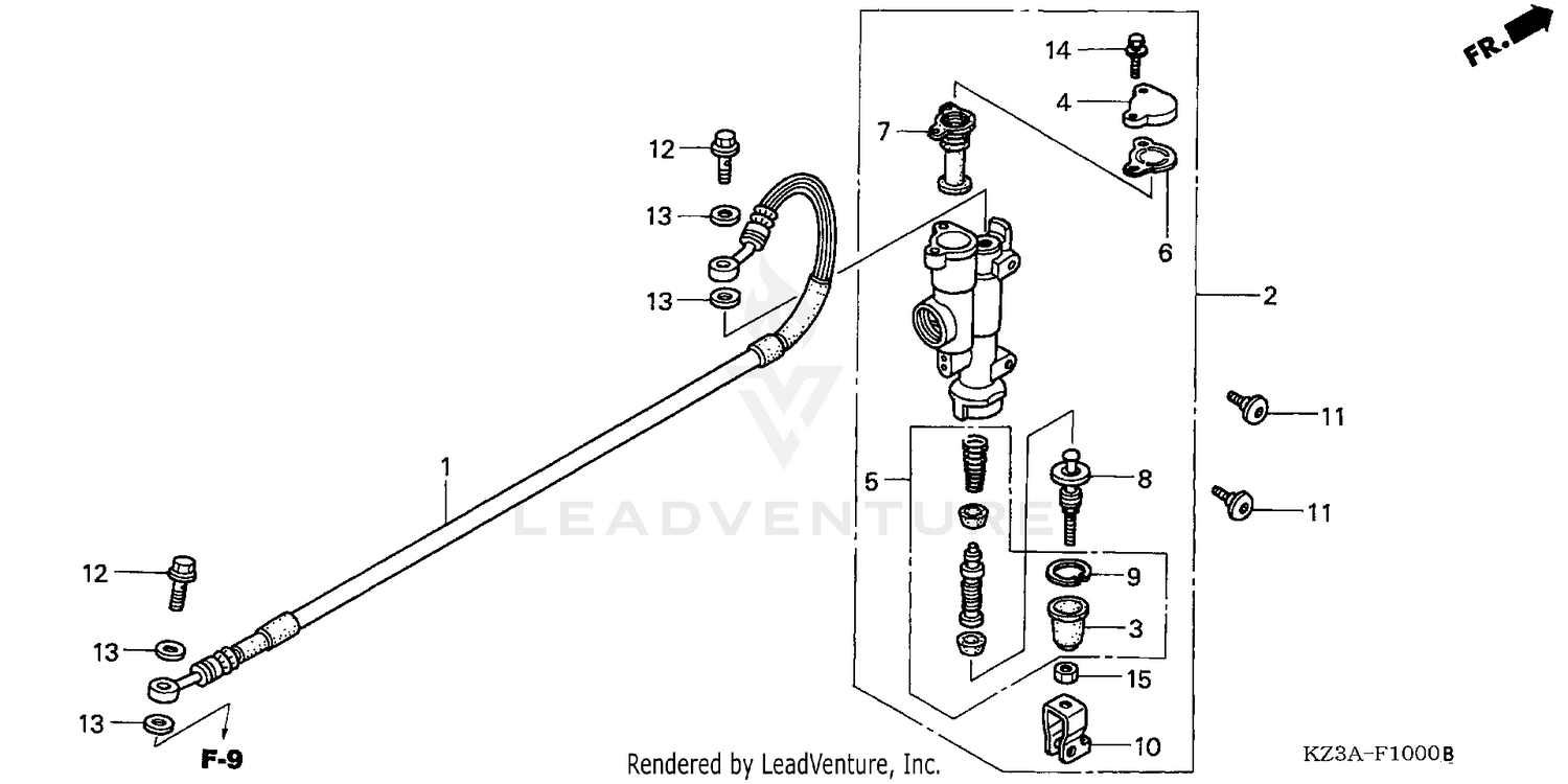 REAR BRAKE MASTER CYLINDER