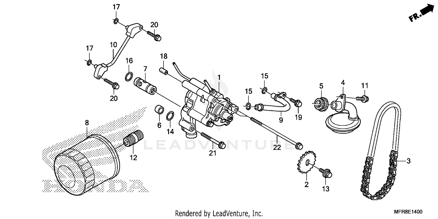 OIL FILTER@OIL PUMP