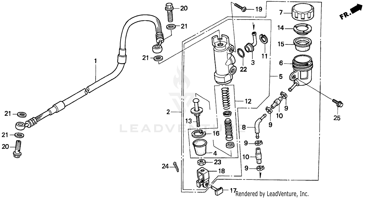REAR BRAKE MASTER CYLINDER