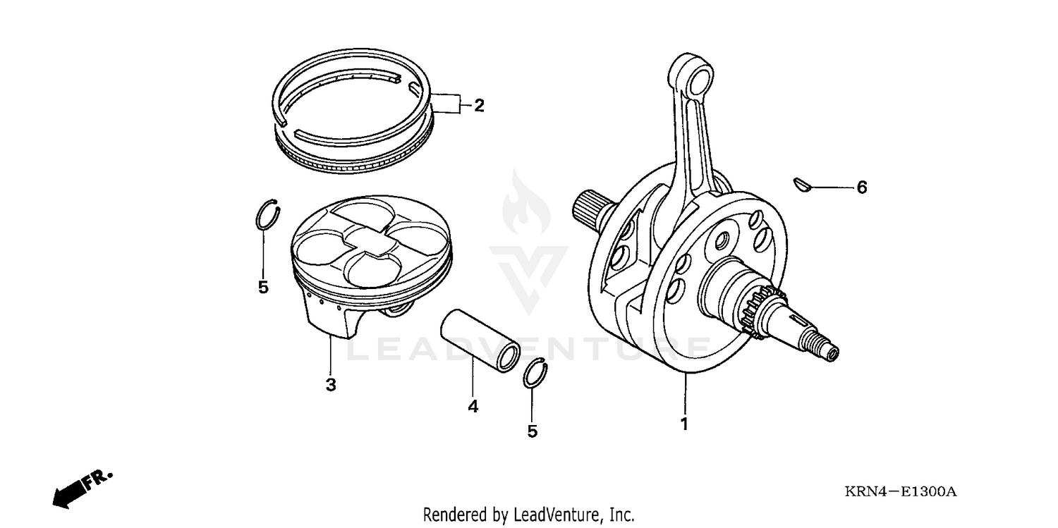 CRANKSHAFT + PISTON