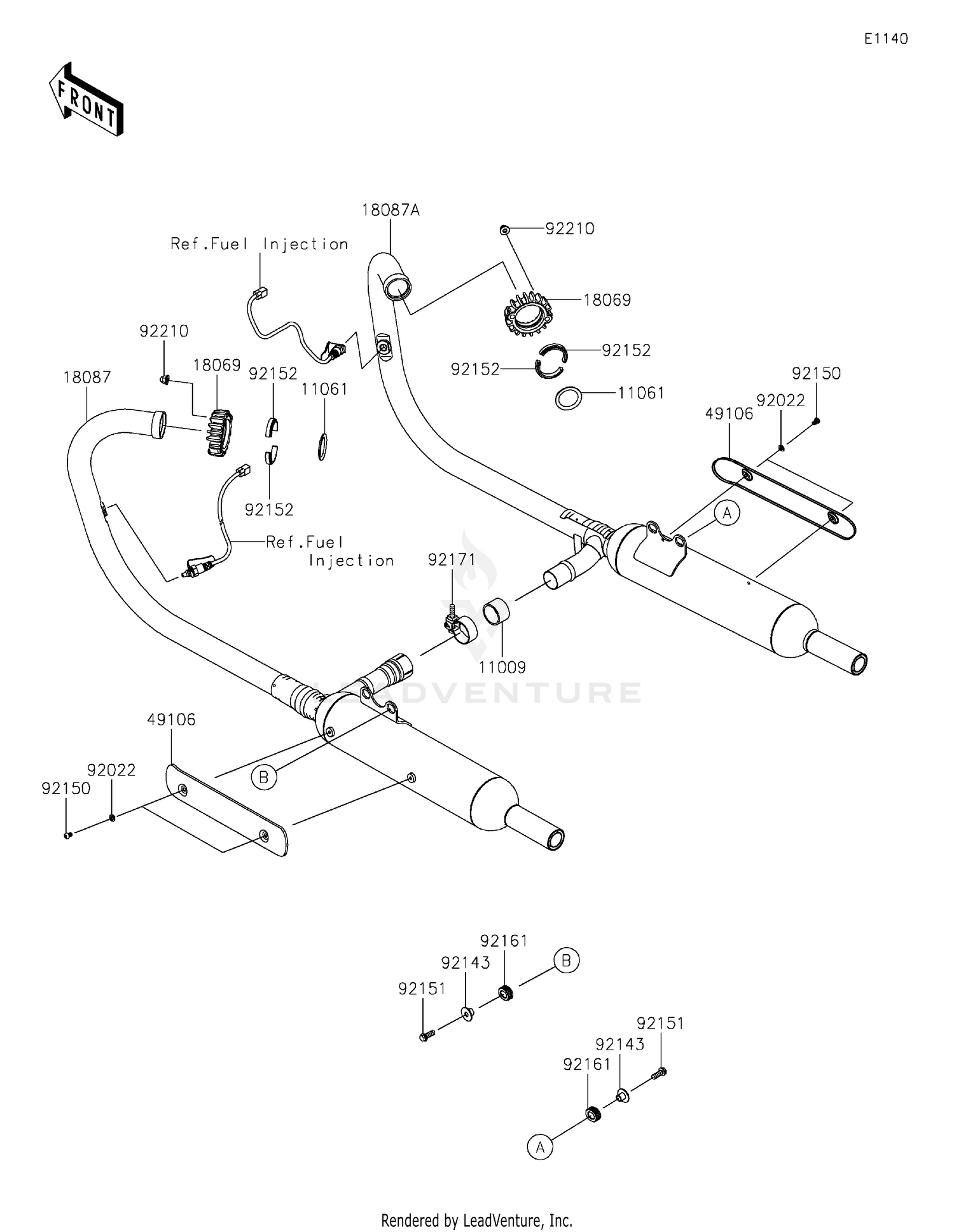 REAR BRAKE CALIPER
