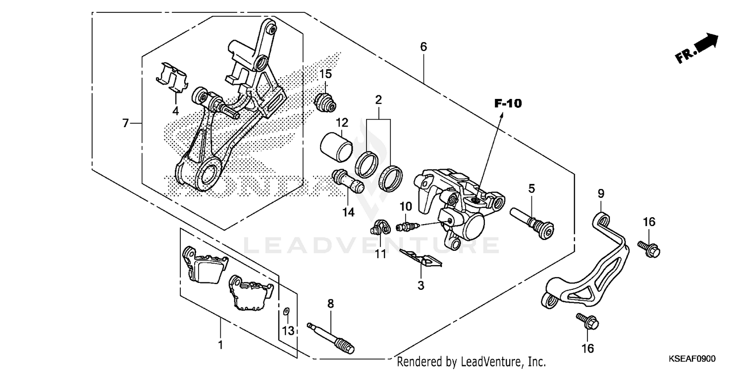 REAR BRAKE CALIPER