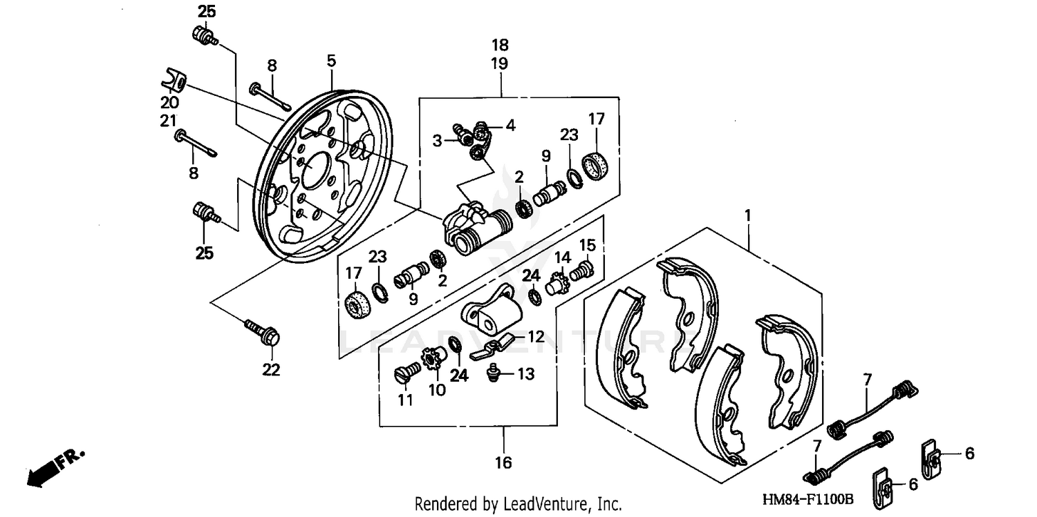 FRONT BRAKE PANEL