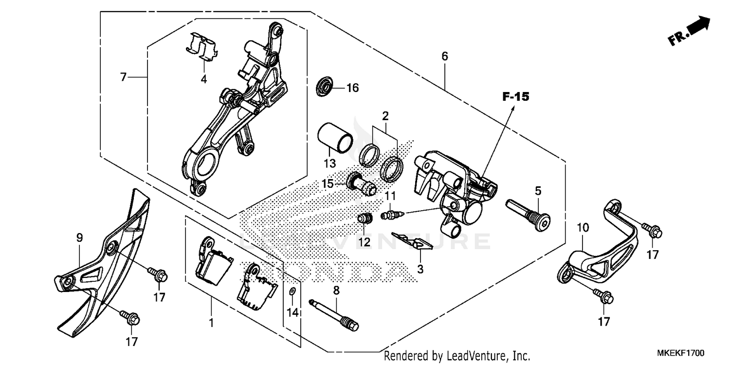 REAR BRAKE CALIPER